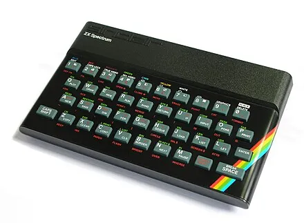 The ZX Spectrum home computer.